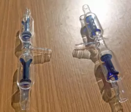 Клапан трёх сторонний стеклянный для разливочных машин