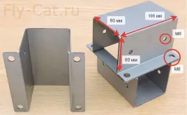 Крепление для забора 60х60