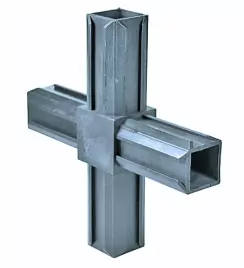 Соединитель пластиковый Х-образный для трубы 20x20