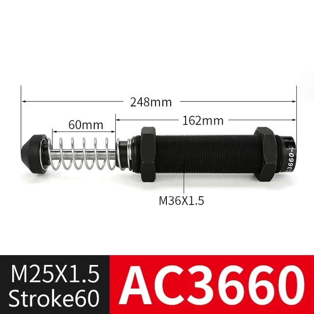 Гидравлический буфер серии AC (не регулируемый) фото 20