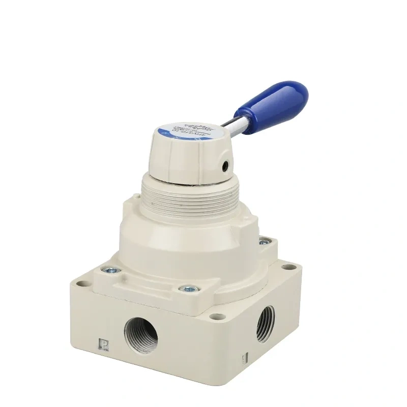 4HV210-08. Ручной 2-позиционный 4-ходовой поворотный клапан фото 3