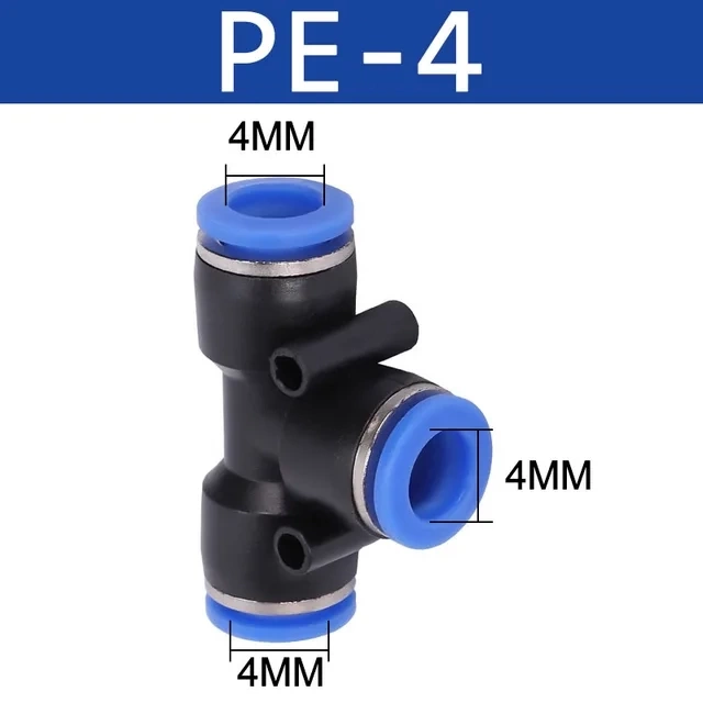 PE/PEG. Пластиковый соединитель тройник фото 2
