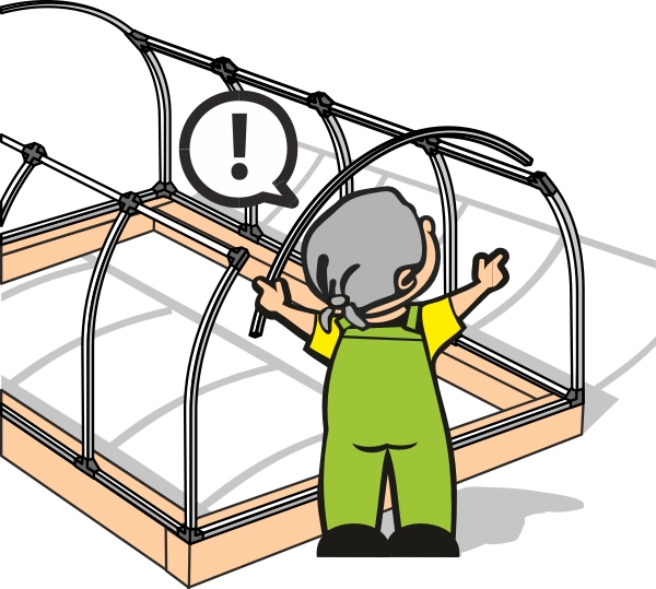 Монтаж теплицы ОРЕХ 4 м фото 1