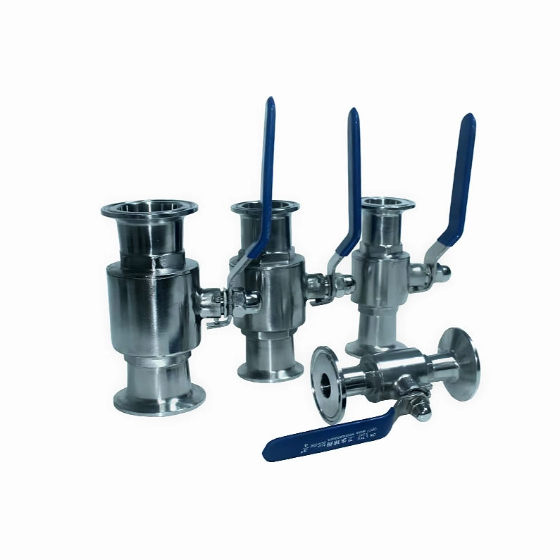 Кран под кламп соединение. Нержавеющий шаровый кран фото 1