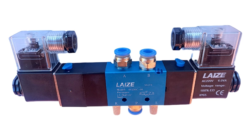 4V230С-08 AC220V. Электромагнитный распределитель воздуха. фото 3