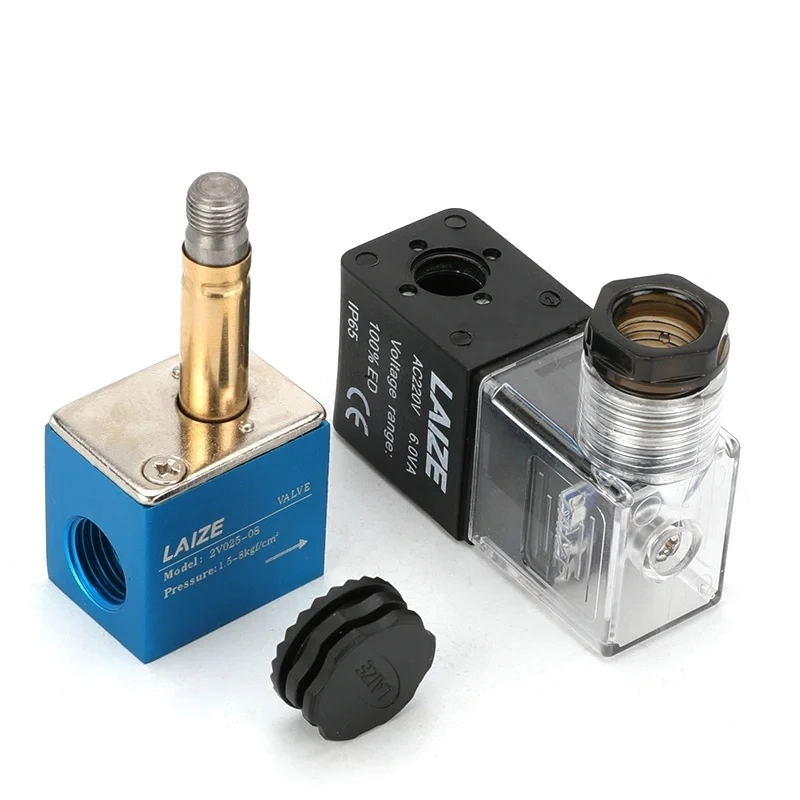 2V025-08 AC220V/DC24V. Электромагнитный распределитель воздуха. фото 4