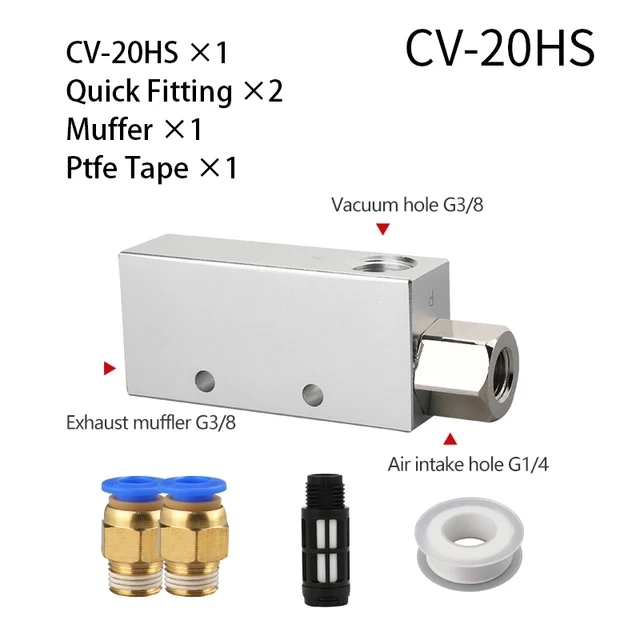 Пневматический вакуумный генератор серии CV-10/15/20/25 фото 16