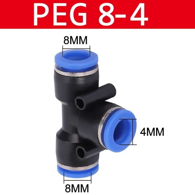 PE/PEG. Пластиковый соединитель тройник фото 8