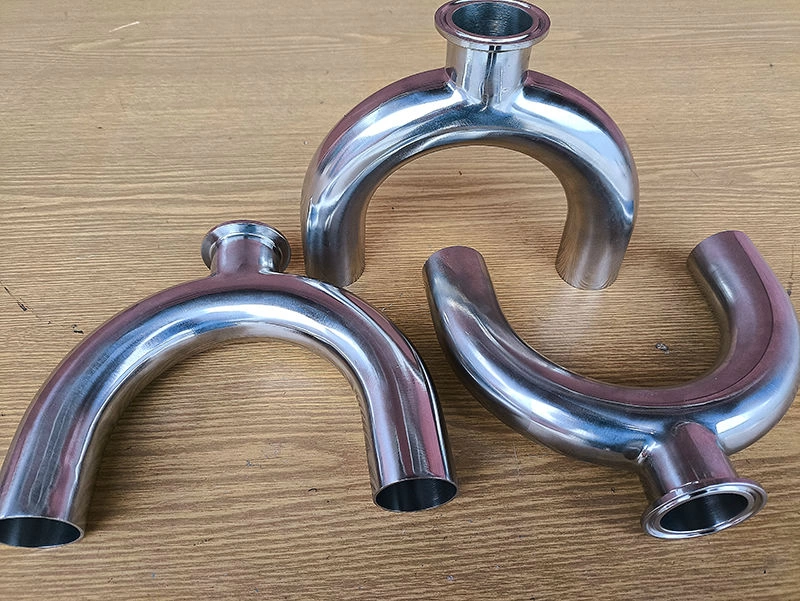 Тройник U-образный под кламп-соединение. Нержавейка AISI 304 фото 4