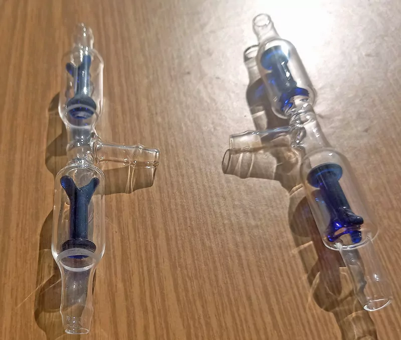 Клапан трёх сторонний стеклянный для разливочных машин фото 1