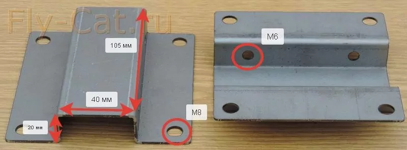 Кронштейн для забора 20х40 фото 1