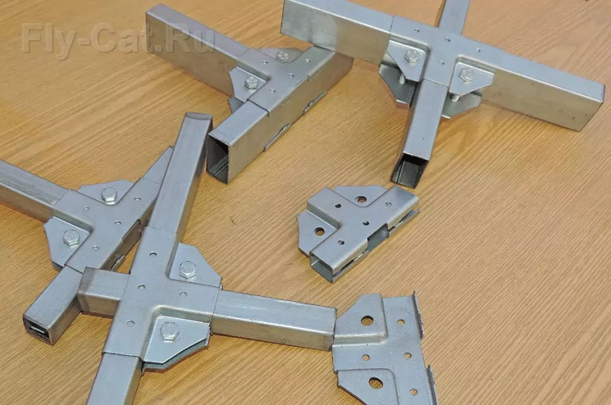 Крепёж профильных труб Т-образный 20х20х20 фото 5