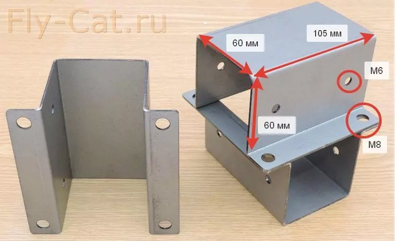 Крепление для забора 60х60 фото 1