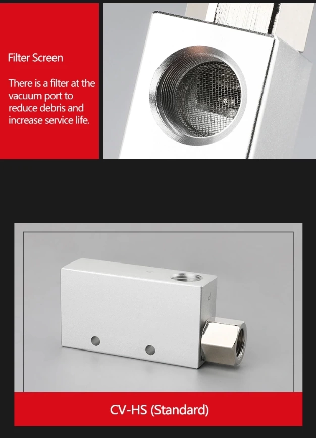 Пневматический вакуумный генератор серии CV-10/15/20/25 фото 10