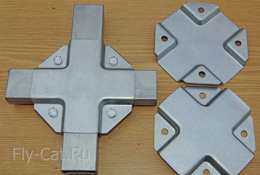 система крепежа крест на 4 болта