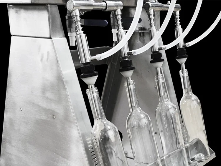 Гравитационная машина для розлива 4 носика фото 2