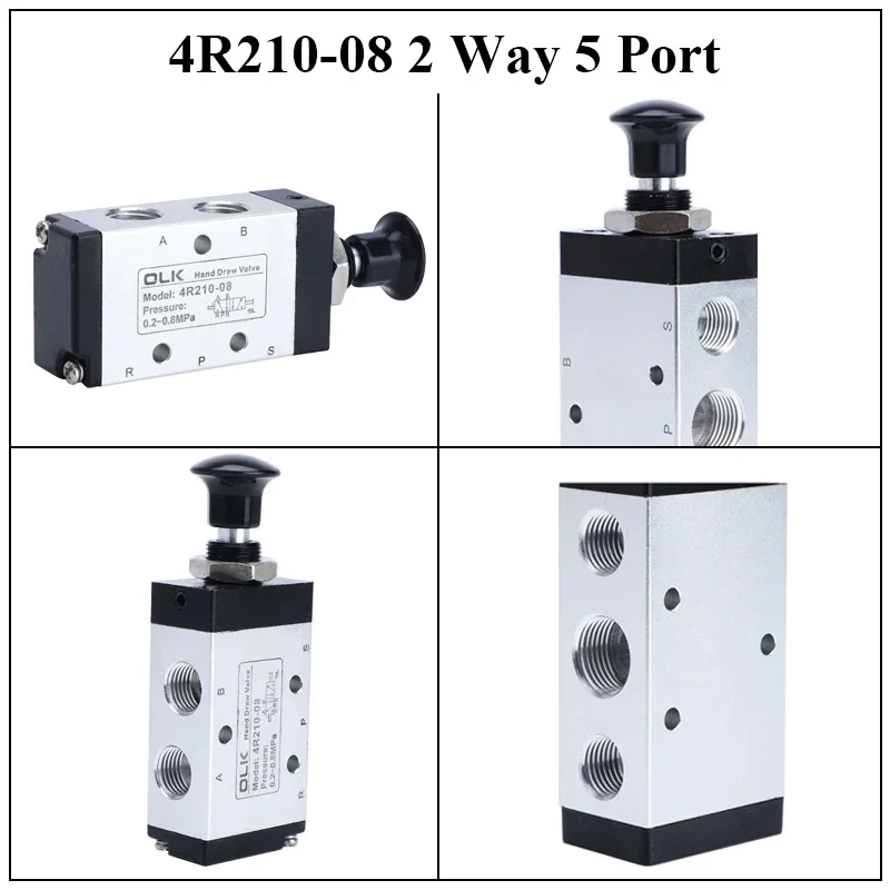4R210-08 / 3R210-08. Позиционный пневматический ручной клапан фото 2
