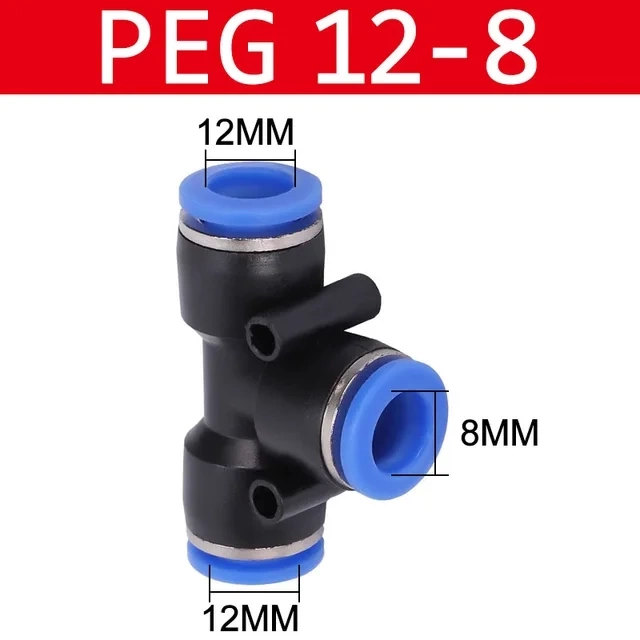 PE/PEG. Пластиковый соединитель тройник фото 12