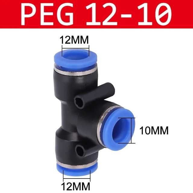 PE/PEG. Пластиковый соединитель тройник фото 13