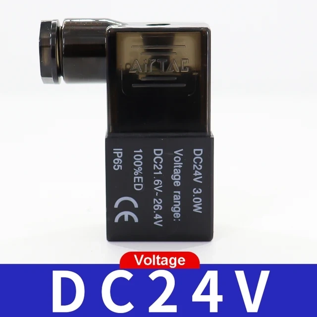 Катушка 4V210 AC220V/DC24V. Электромагнитная катушка клапана фото 2