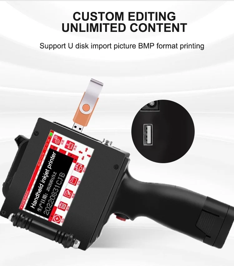 Портативный ручной струйный принтер 530 plus. фото 3