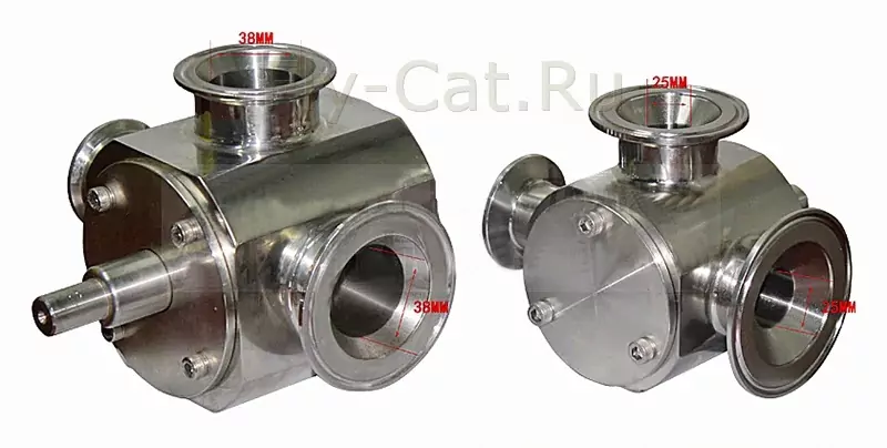 Поворотный клапан для поршневых дозаторов фото 1