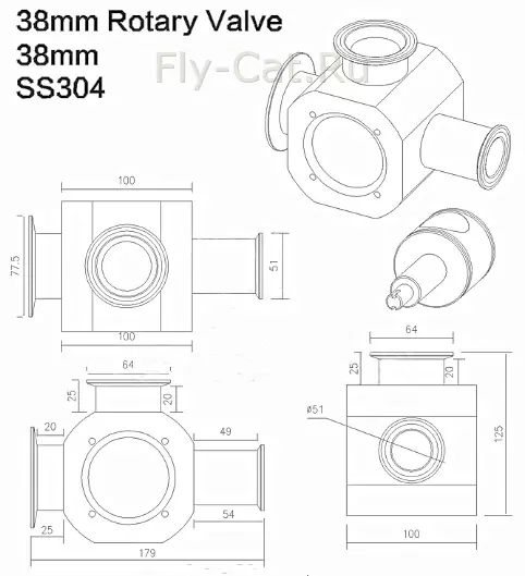 Поворотный клапан для поршневых дозаторов фото 5