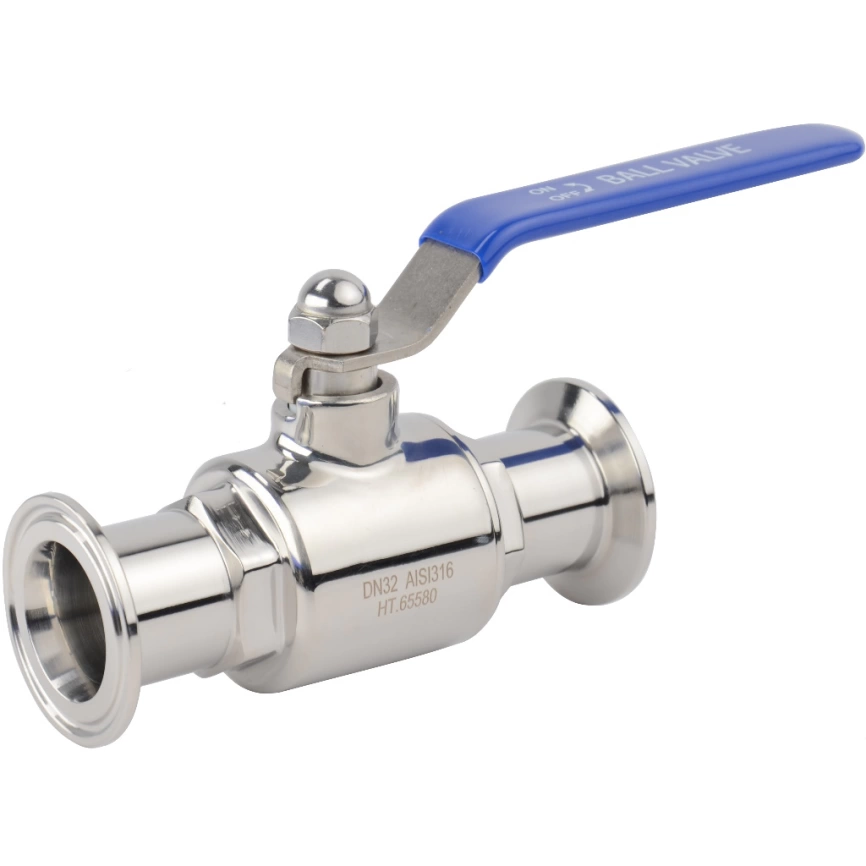 Кран под кламп соединение. Нержавеющий шаровый кран фото 2