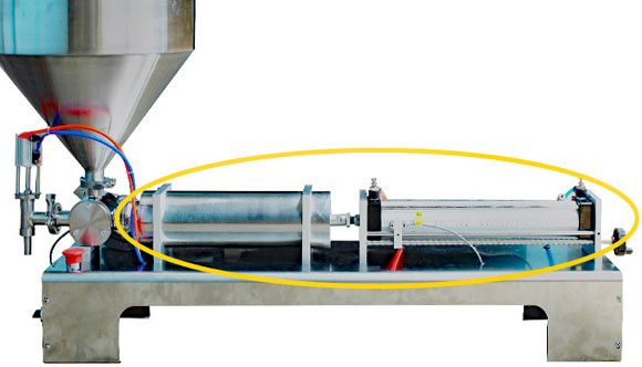 Поршень с цилиндром и пневматическим цилиндром