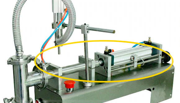 Поршень с цилиндром для разливочных машин