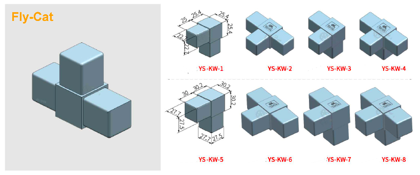 Пластиковый соединитель для профильных труб