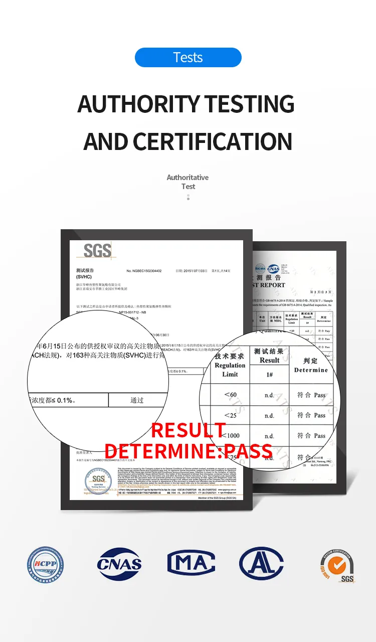 Сертификат трубки PU